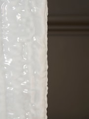 BHS White Large Square Glass Vase - Image 4 of 5