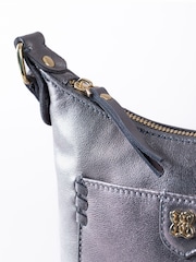 Lakeland Leather Grey Tarnly Pocket Cross-Body Bag - Image 3 of 7