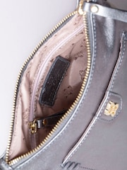 Lakeland Leather Grey Tarnly Pocket Cross-Body Bag - Image 4 of 7