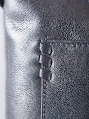 Lakeland Leather Grey Tarnly Pocket Cross-Body Bag - Image 6 of 7