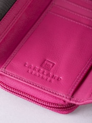 Lakeland Leather Pink Light Medium Icon Stud Tab Purse - Image 5 of 5