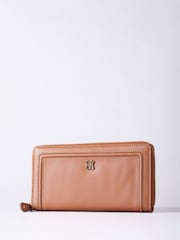Lakeland Leather Brown Large Icon Leather Zip Purse - Image 1 of 4