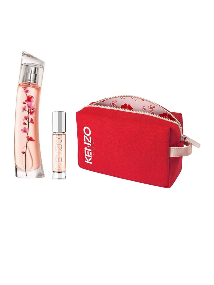 Kenzo Flower Ikebana Eau de Parfum 40ml, Travel Spray 10ml & Pouch Gift Set - Image 1 of 1
