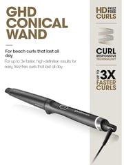 ghd Chronos Curve Conical Wand 28-23mm Black Hair Curler - Image 3 of 4