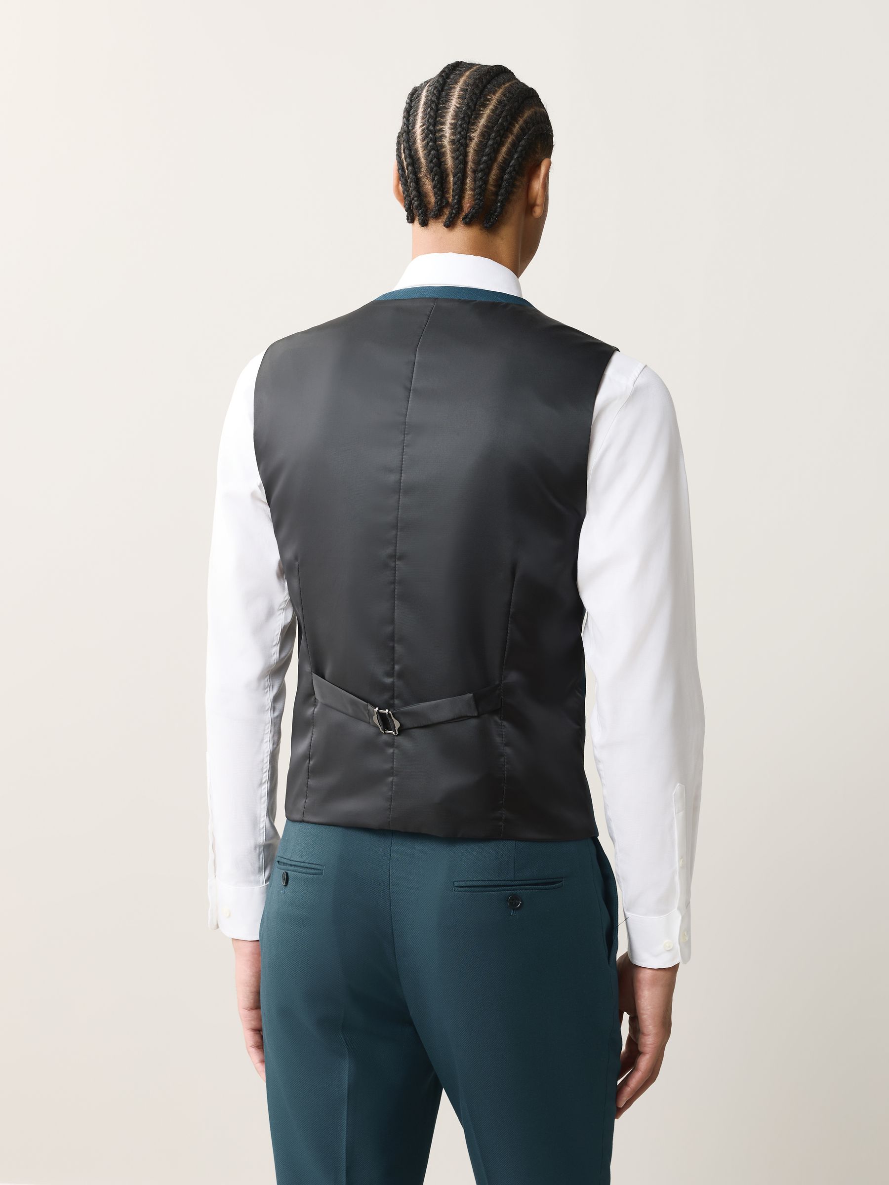 Buy Teal Blue Textured Suit Waistcoat from Next South Africa