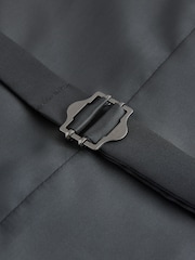 Teal Blue Textured Suit Waistcoat - Image 6 of 7
