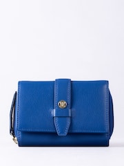 Lakeland Leather Blue Light Medium Icon Stud Tab Purse - Image 2 of 5