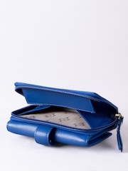 Lakeland Leather Blue Light Medium Icon Stud Tab Purse - Image 5 of 5