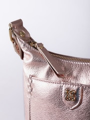 Lakeland Leather Metallic Tarnly Pocket Cross-Body Bag - Image 3 of 7