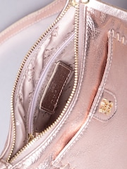 Lakeland Leather Metallic Tarnly Pocket Cross-Body Bag - Image 4 of 7