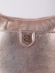 Lakeland Leather Metallic Tarnly Pocket Cross-Body Bag - Image 5 of 7