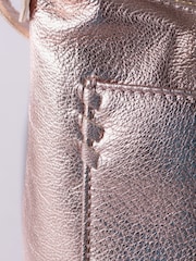Lakeland Leather Metallic Tarnly Pocket Cross-Body Bag - Image 6 of 7