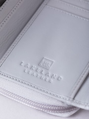Lakeland Leather Grey Medium Icon Stud Tab Purse - Image 4 of 5