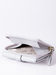 Lakeland Leather Grey Medium Icon Stud Tab Purse - Image 5 of 5
