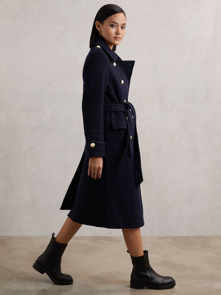 Reiss Black Phoebe Leather Chelsea Boots - Image 2 of 5