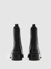 Reiss Black Phoebe Leather Chelsea Boots - Image 4 of 5