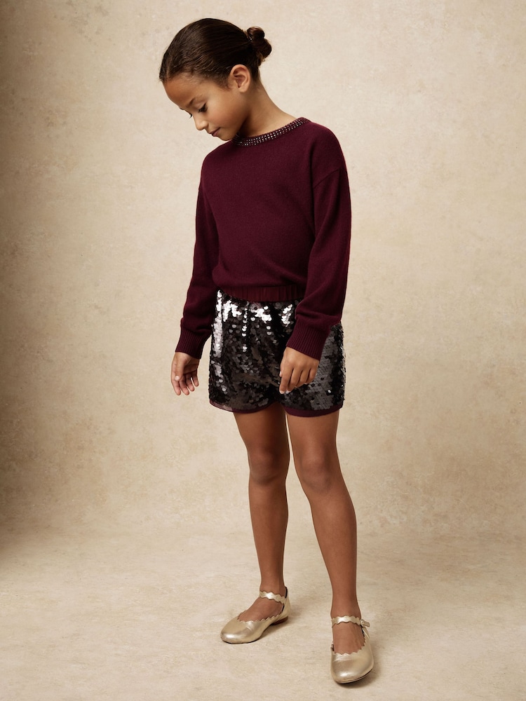 Reiss Burgundy Spence Shorts - Image 1 of 5 Reiss Burgundy Spence Shorts - Image 1 of 5