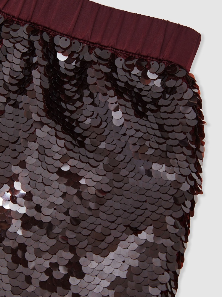 Reiss Burgundy Spence Shorts - Image 5 of 5 Reiss Burgundy Spence Shorts - Image 5 of 5