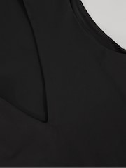 Reiss Black Wren V-Neck Sleeveless Bodysuit - Image 6 of 6