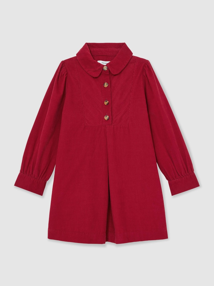 Reiss Lyra Corduroy Long-Sleeve Collared Dress - صورة 2 من 4 Reiss Lyra Corduroy Long-Sleeve Collared Dress - صورة 2 من 4