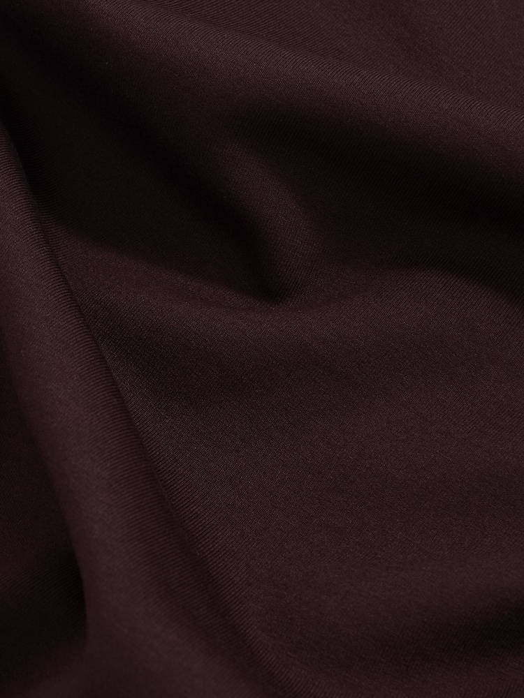 Reiss Cherry Red Bradley Interlock Jersey Crew Neck T-Shirt - Image 6 of 6