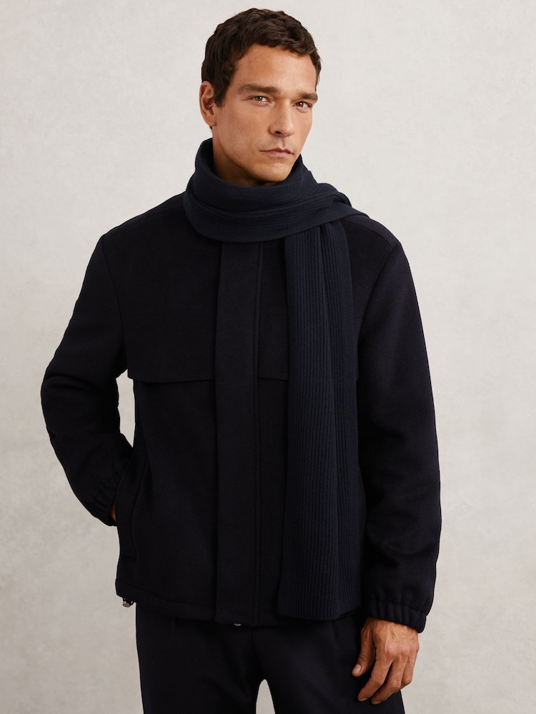 Reiss Navy Chesterfield Scarf - Image 2 of 5