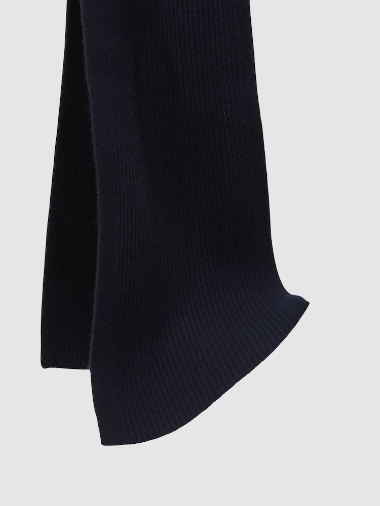 Reiss Navy Chesterfield Scarf - Image 5 of 5