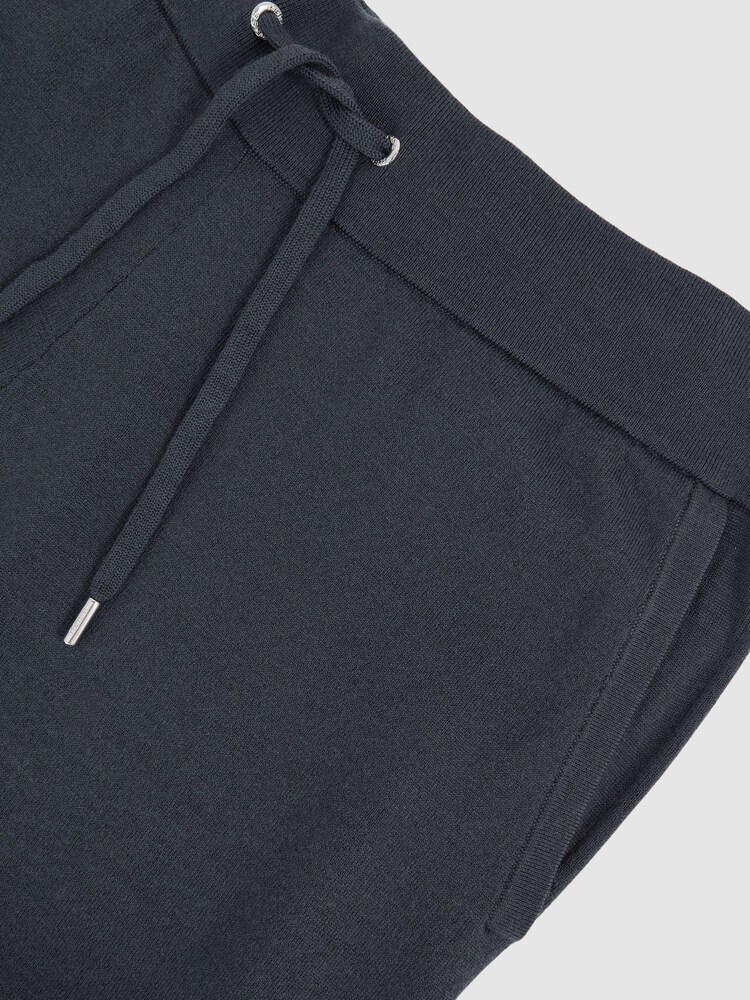 Reiss Midnight Navy Billings Merino Wool Cuffed Joggers - Image 7 of 7