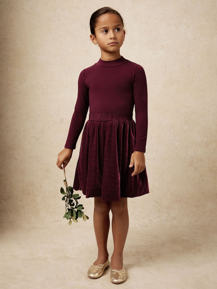 brown christmas dress women Radish - Brown Long Sleeve Skater Dress by Duns Sweden