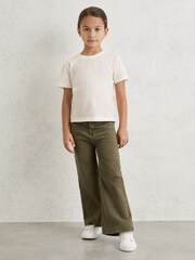 Reiss Ivory Belle Cotton Crew Neck T-Shirt - Image 3 of 4