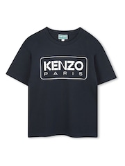 Kenzo Kids Paris Logo Short Sleeve T-Shirt - Image 1 of 3