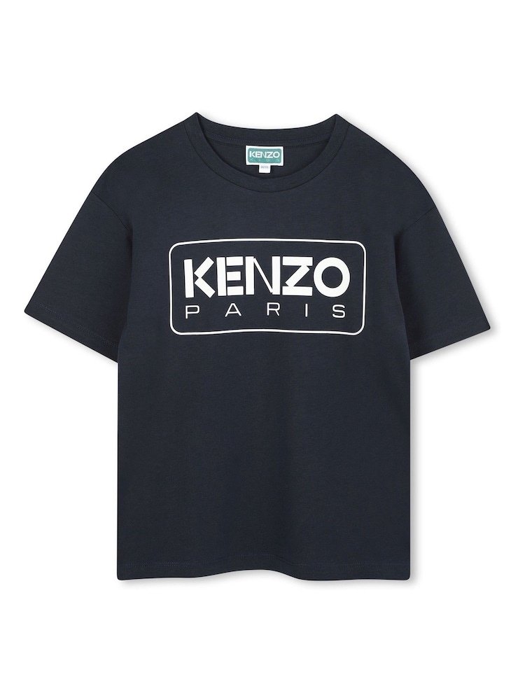 Kenzo Kids Paris Logo Short Sleeve T-Shirt - Image 1 of 3