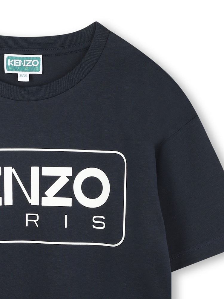 Kenzo Kids Paris Logo Short Sleeve T-Shirt - Image 3 of 3