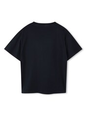 Kenzo Kids Blue Elephant Graphic Logo Short Sleeve T-Shirt - Bild 2 von 3