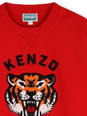 KENZO KIDS Embroidered Tiger Graphic Logo Textured Sweatshirt - Image 3 of 3