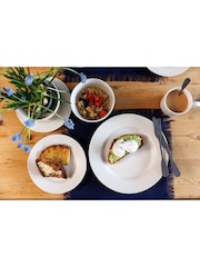 Mikasa 12 Piece White Cranborne Stoneware Dinners Set - Image 3 of 6