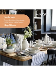 Mikasa 12 Piece White Cranborne Stoneware Dinners Set - Image 5 of 6