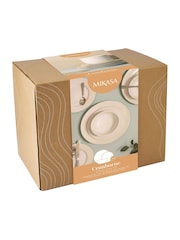 Mikasa 12 Piece White Cranborne Stoneware Dinners Set - Image 6 of 6