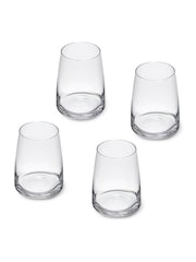 Mikasa Set of 4 Clear Palermo Crystal Stemless Wine Glass - Image 5 of 6