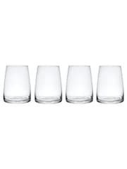 Mikasa Set of 4 Clear Palermo Crystal Stemless Wine Glass - Image 6 of 6