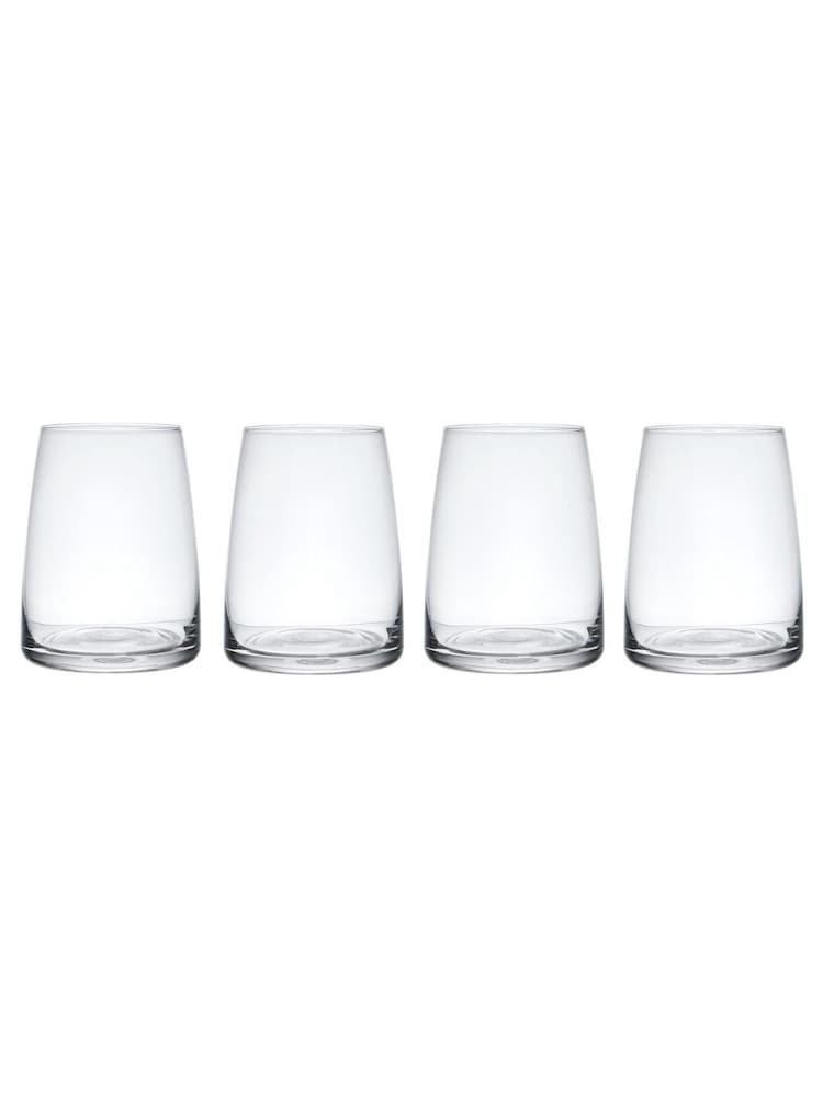 Mikasa Set of 4 Clear Palermo Crystal Stemless Wine Glass - Image 6 of 6