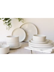 Mikasa Set of 12 White Camberlie Porcelain Dinner Gift Boxed - Image 1 of 5