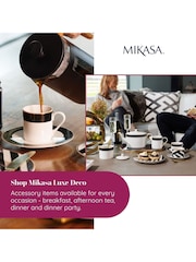 Mikasa 12 Piece White Luxe Deco China Dinnerware Set - Image 6 of 6