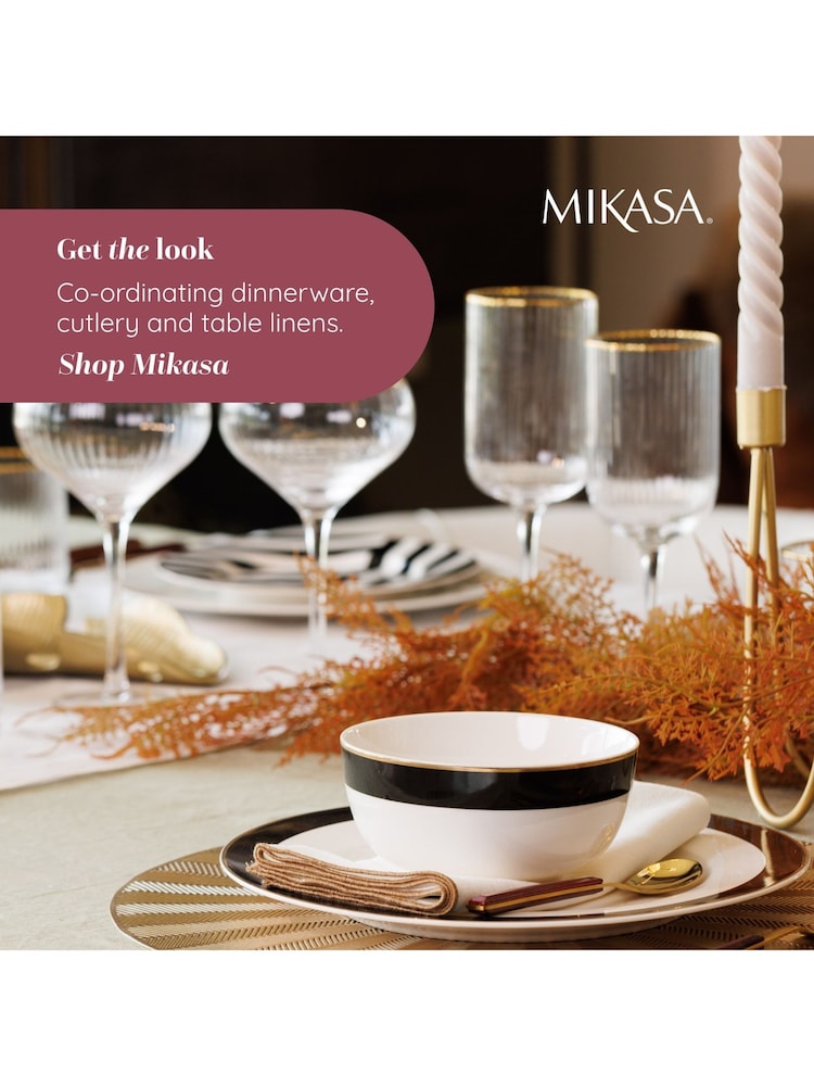 Mikasa Set of 4 Gold Sorrento Crystal Coupe Champagne Glasses - Image 6 of 6