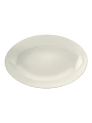 Mikasa White Large Cranborne Oval Ceramic Serving Dish - Image 1 of 5