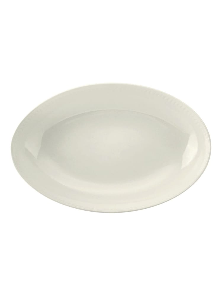 Mikasa White Large Cranborne Oval Ceramic Serving Dish - Image 1 of 5