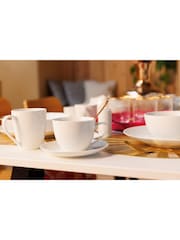 Mikasa Set of 4 White Chalk Porcelain Mugs - Image 1 of 6