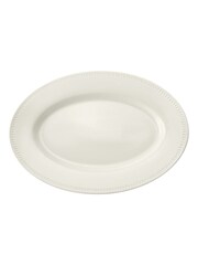 Mikasa White Large Cranborne Oval Ceramic Serving Platter - Image 2 of 6