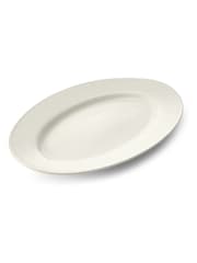 Mikasa White Large Cranborne Oval Ceramic Serving Platter - Image 3 of 6