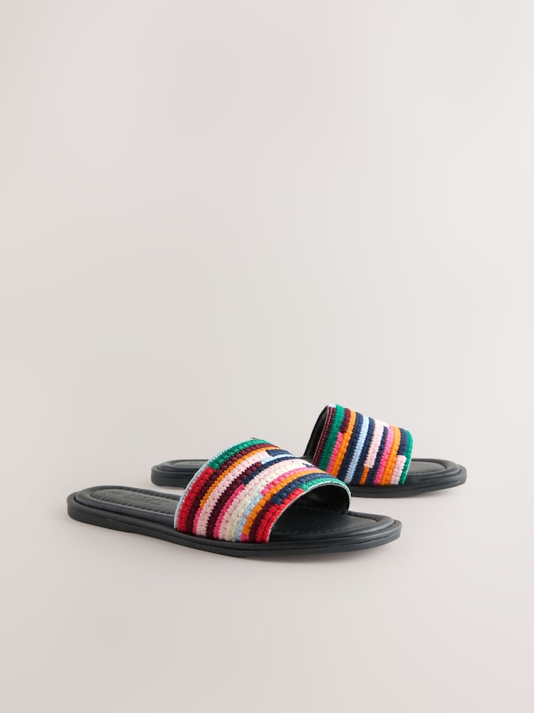 Multicolour Forever Comfort® Woven Mule Sandals - Image 2 of 5